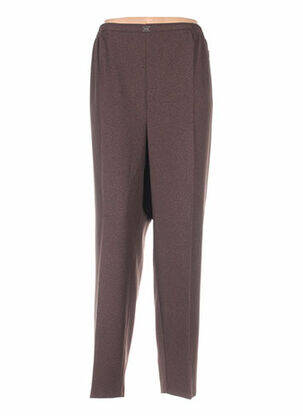 Pantalon taille élastique marron CPH femme