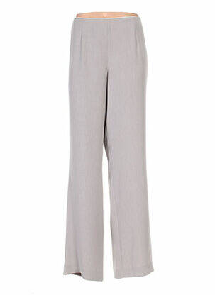 Pantalon taille haute taille haute gris REGINE femme