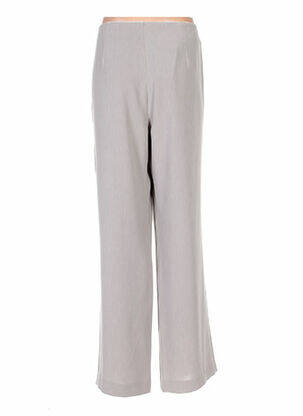 Pantalon taille haute taille haute gris REGINE femme
