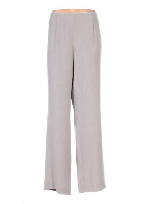 Pantalon taille haute taille haute gris REGINE femme