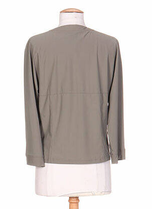 Veste casual col rond vert PAUPORTÉ femme