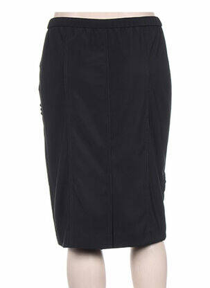 Jupe mi-longue coupe droite noir PAUPORTÉ femme