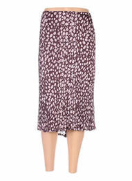 Jupe mi-longue coupe évasée violet MAYERLINE femme