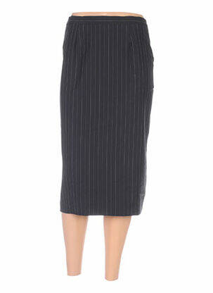 Jupe mi-longue taille élastique noir FRANCOISE DE FRANCE femme