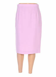 Jupe mi-longue taille haute rose WEILL femme