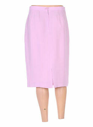 Jupe mi-longue taille haute rose WEILL femme