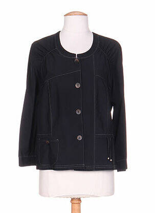 Veste casual col rond noir PAUPORTÉ femme