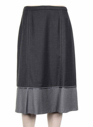 Jupe mi-longue coupe évasée gris PAUPORTÉ femme