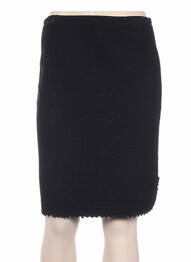 Jupe mi-longue coupe droite noir WEINBERG femme