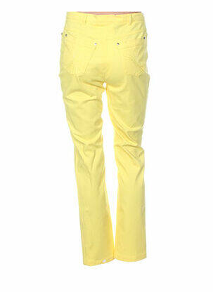 Pantalon coupe droite taille normale jaune WEINBERG femme