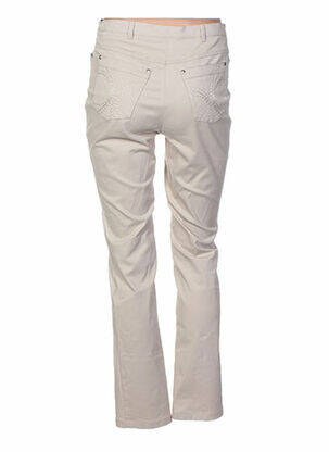 Pantalon coupe droite taille normale beige WEINBERG femme