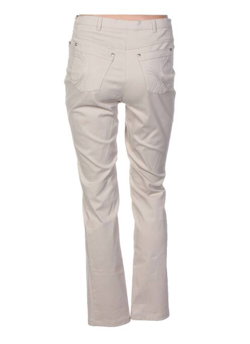 Pantalon coupe droite taille normale beige WEINBERG femme