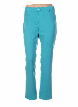 Pantalon coupe droite taille normale bleu WEINBERG femme