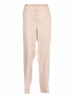 Pantalon coupe droite taille normale beige FRANK WALDER femme