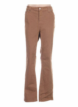 Pantalon coupe droite taille normale marron NYDJ femme