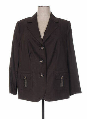 Blazer poches marron FRANK WALDER femme