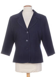 Blazer coupe cintrée bleu WEINBERG femme