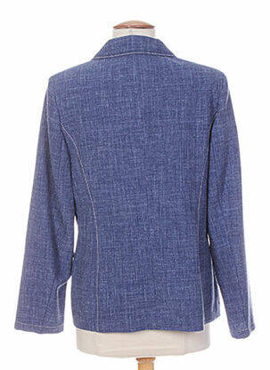 Veste casual epaulette bleu WEINBERG femme