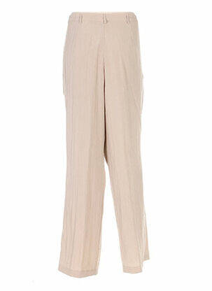 Pantalon coupe droite taille basse beige FRANK WALDER femme