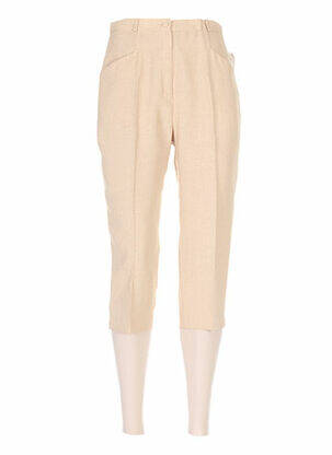 Pantacourt coupe droite taille basse beige REGINE femme