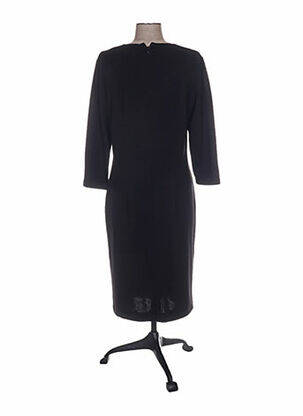 Robe mi-longue manches 3/4 manches 3/4 noir PAUPORTÉ femme