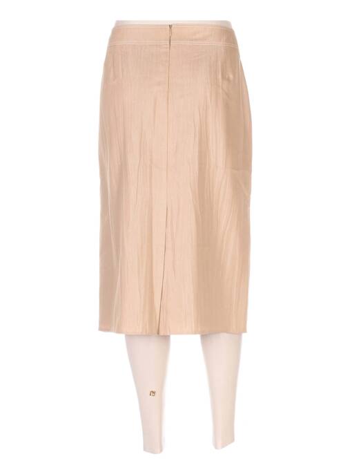 Jupe mi-longue beige FRANK WALDER femme