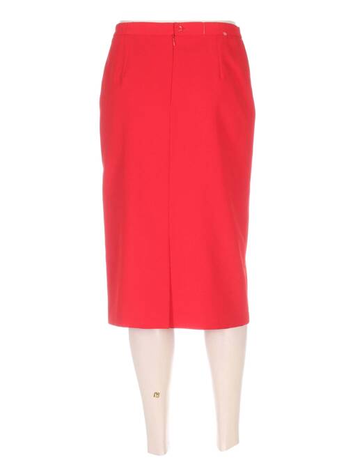 Jupe mi-longue rouge FRANCOISE DE FRANCE pour femme