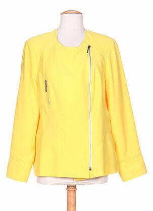Veste casual epaulette jaune WEINBERG femme