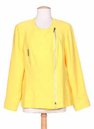 Veste casual col rond jaune WEINBERG femme