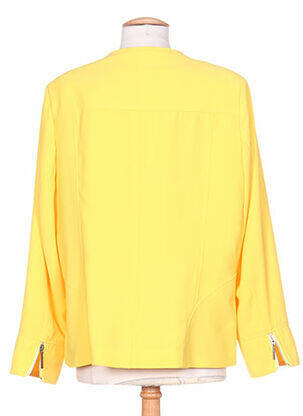 Veste casual epaulette jaune WEINBERG femme