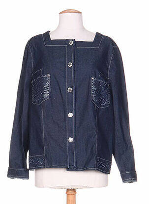 Veste en jean manches longues bleu WEINBERG femme