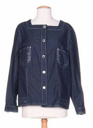Veste en jean coupe cintrée bleu WEINBERG femme