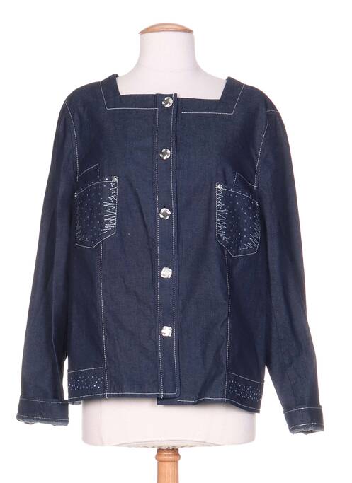 Veste en jean coupe cintrée bleu WEINBERG femme