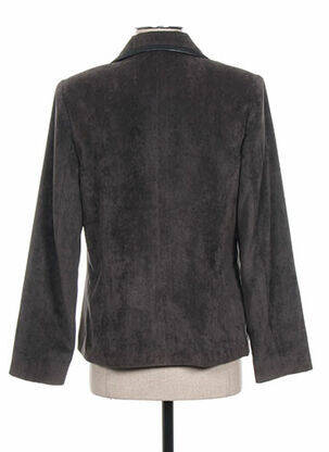 Veste casual epaulette marron WBG femme