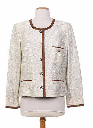 Veste casual epaulette beige PAUPORTÉ femme
