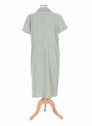 Robe mi-longue manches courtes manches courtes vert WEINBERG femme
