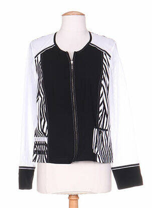 Veste casual col rond noir PAUPORTÉ femme