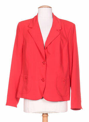 Veste casual epaulette rouge PAUPORTÉ femme