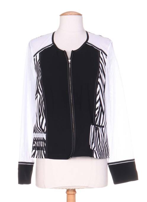 Veste casual col rond noir PAUPORTÉ femme