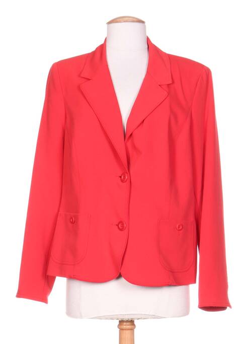 Veste casual epaulette rouge PAUPORTÉ femme