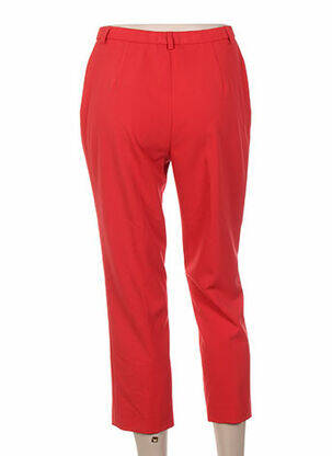 Pantacourt coupe droite rouge PAUPORTÉ femme