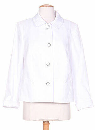 Veste casual epaulette blanc PAUPORTÉ femme