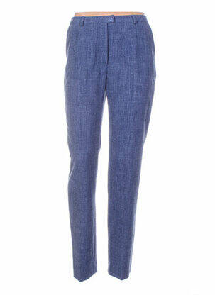 Pantalon coupe droite bleu WEINBERG femme