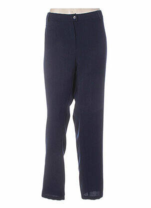 Pantalon coupe droite taille normale bleu WEINBERG femme