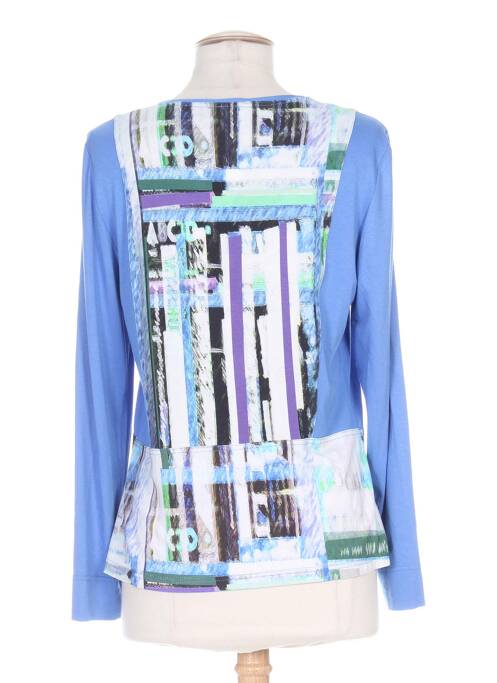 Gilet manches longues bleu PAUPORTÉ pour femme