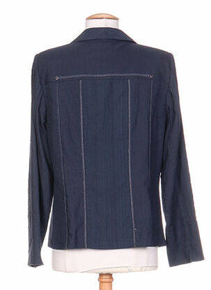 Veste casual epaulette bleu PAUPORTÉ femme
