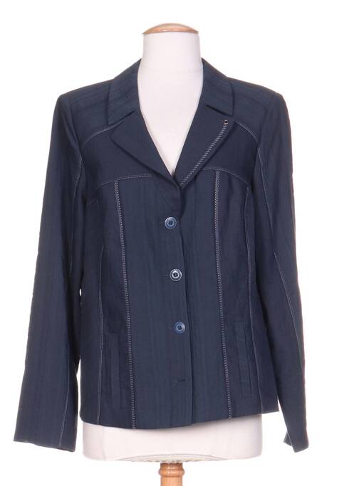 Veste casual epaulette bleu PAUPORTÉ femme