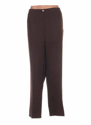 Pantalon coupe droite marron CPH femme