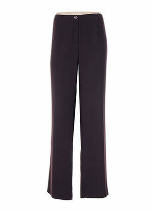 Pantalon coupe droite taille haute violet MAYERLINE femme