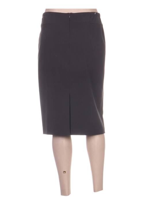Jupe mi-longue coupe droite gris MAYERLINE femme